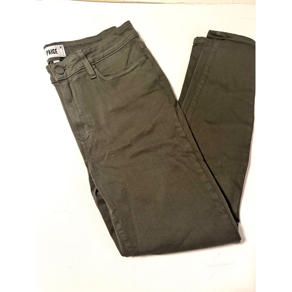 Paige jeans denim Hoxton Ankle Army‎ Utility Seaweed Green 30